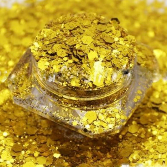 Gold Rush Chunky Mix Metallic Glitter