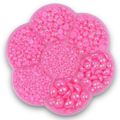 Hot Pink Half Pearl Set