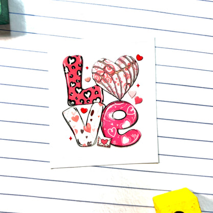 005 LOVE Keychain Decal