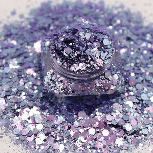 Gray Purple Chunky Mix - Chameleon