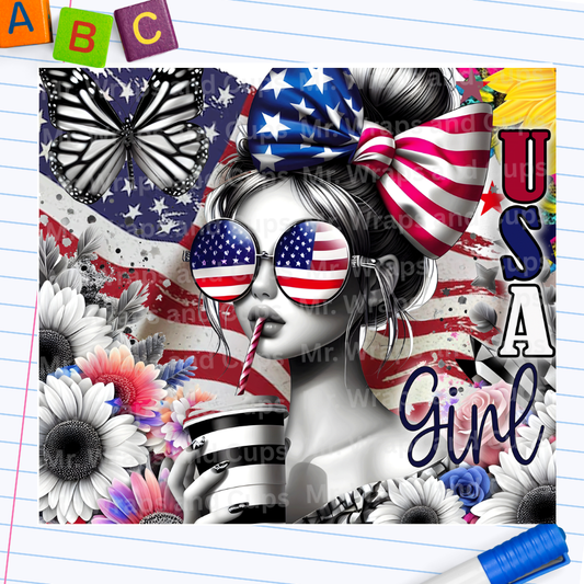 P 032 USA Girl 20oz Wrap