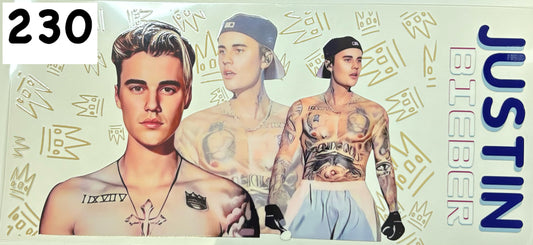 230 Justin Shirtless UV DTF Wrap