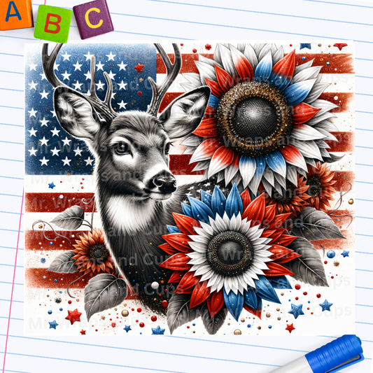 P 027 American Raindeer 20oz Wrap
