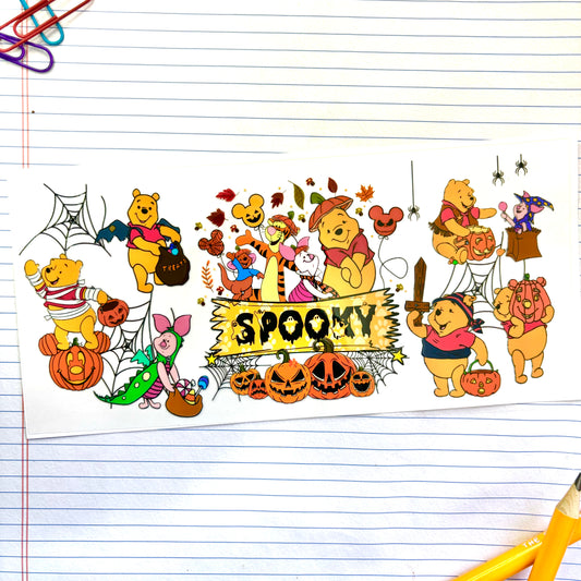 390 Spooky Pooh Halloween Wrap