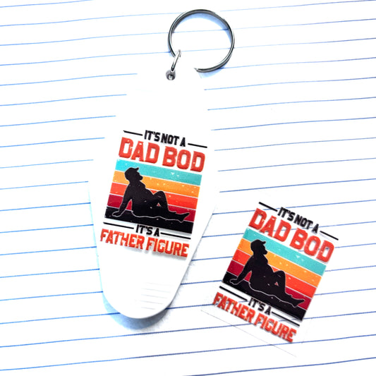 029 Its Not a Dad Bod Motel Keychain Decal