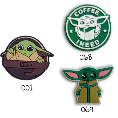 Baby Yoda Alien Silicone Charm