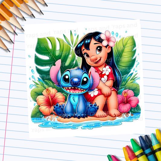 P 003 Decal Lilo and Stitch