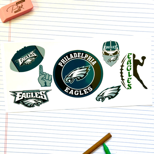 359 Eagles Football UV DTF WRAP