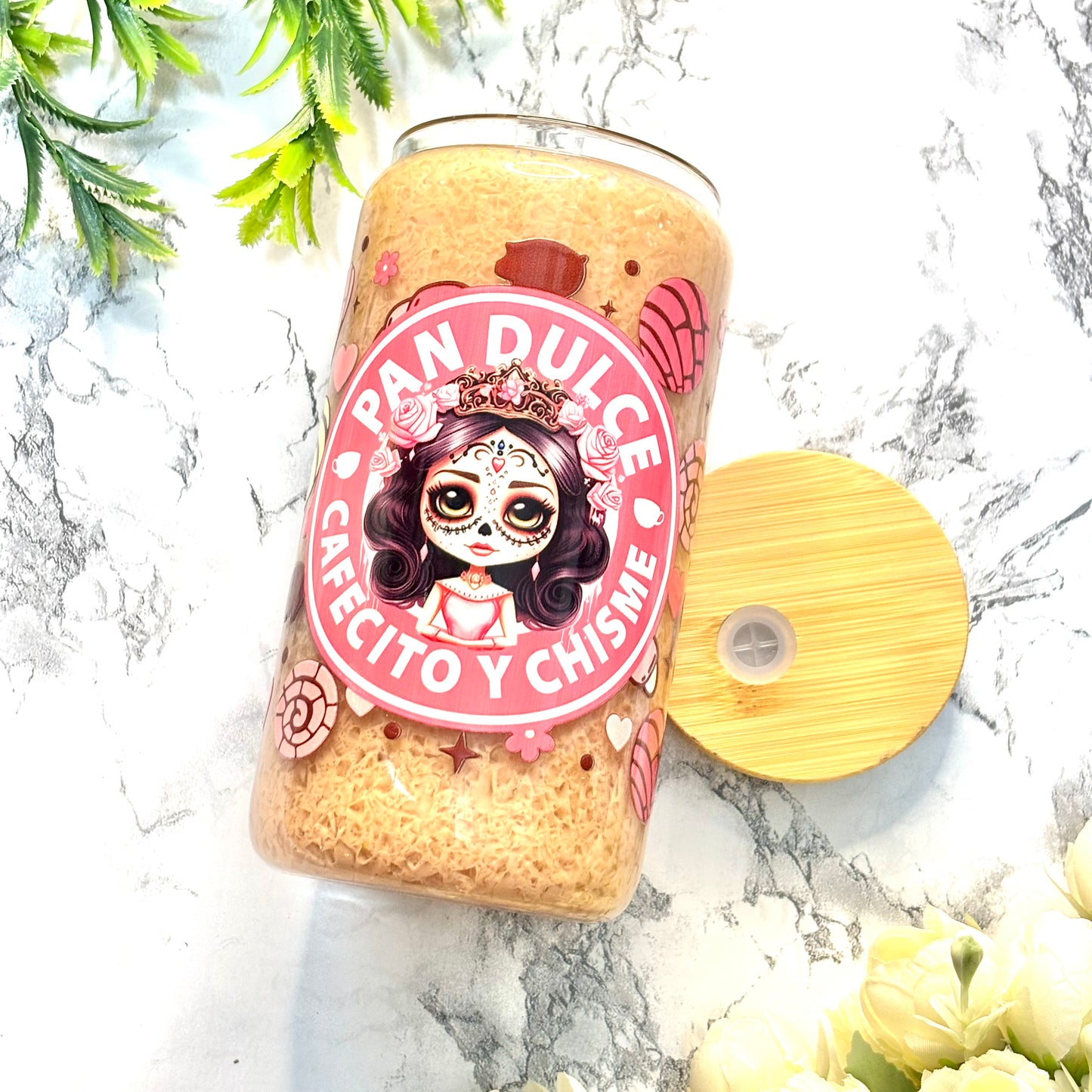 Pan Dulce Cafecito y Chisme Snowglobe Cup (RTS)