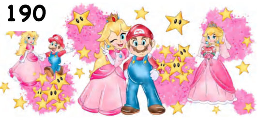 190 Princess & Mario UV DTF