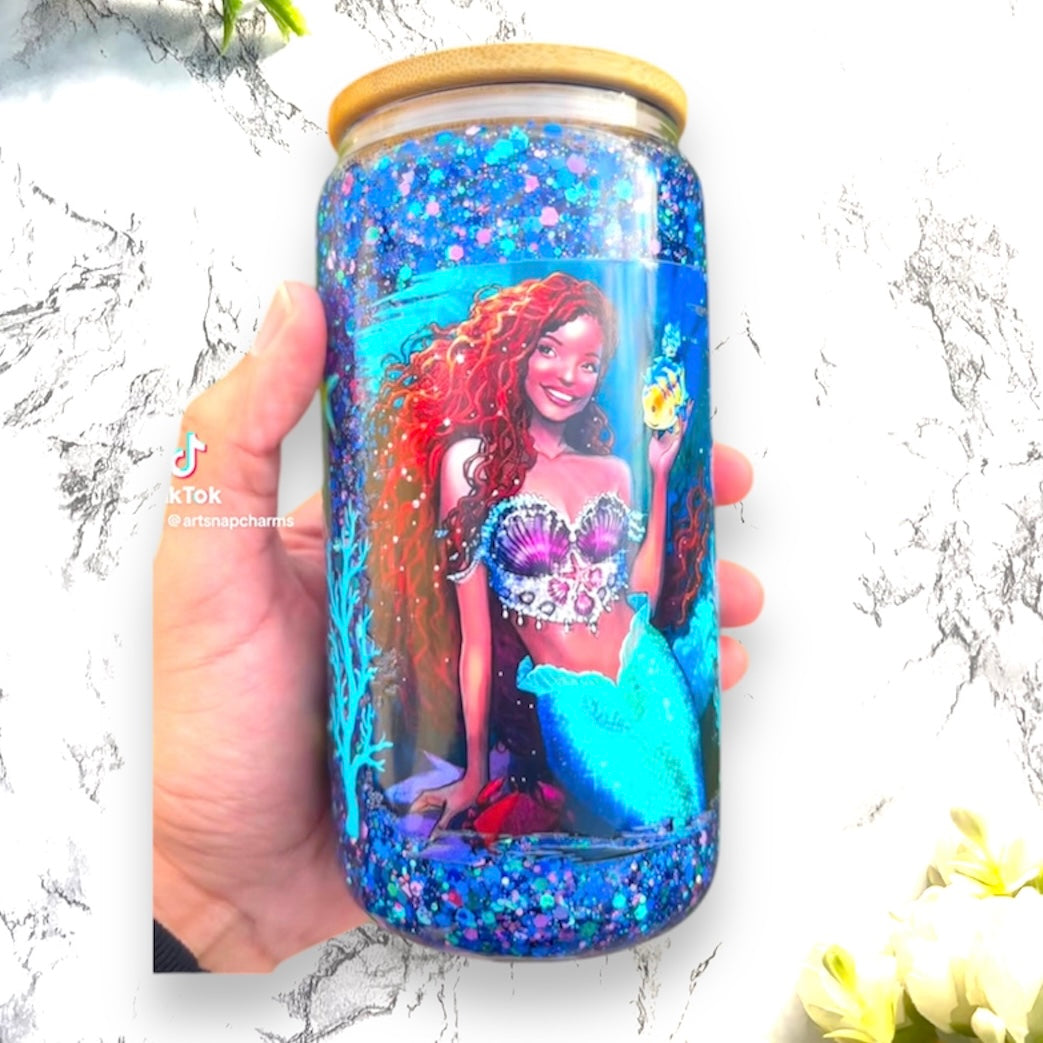 Mermaid Snowglobe Cup (RTS)