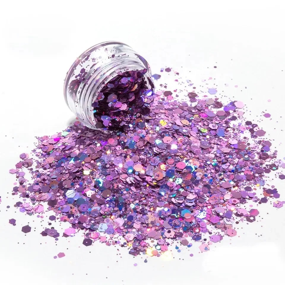 Sunset Purple Chunky Holographic Mix Glitter