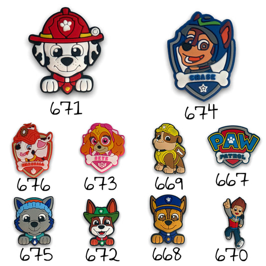 Dog Patrol Silicone Charm