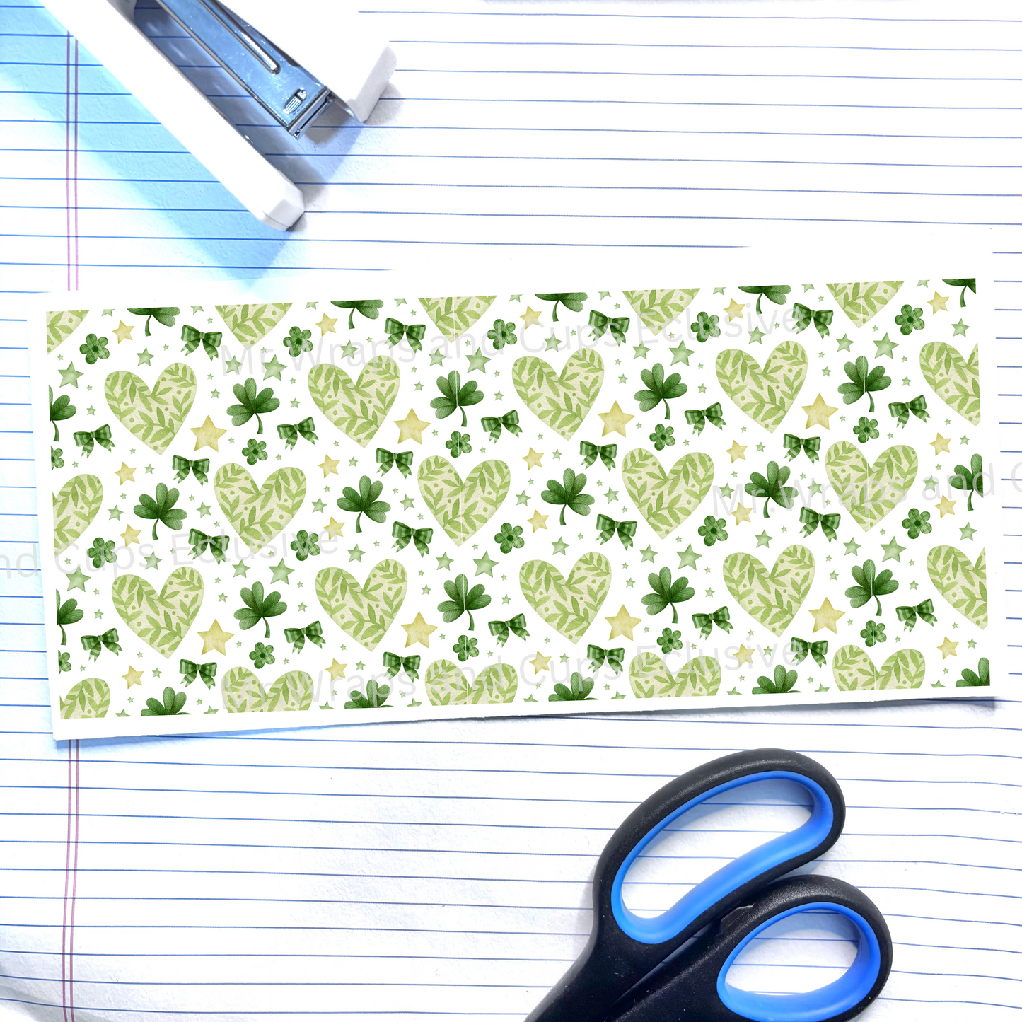 489 Clover & Hearts St. Patricks (Exclusive) 16oz Wrap