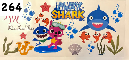 264 Baby Shark UV DTF Wrap