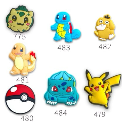 Poke E Mon Silicone Charms