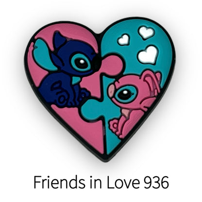 Friends in Love Silicone Charms