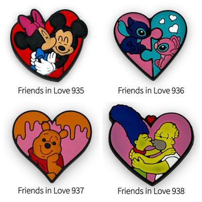 Friends in Love Silicone Charms