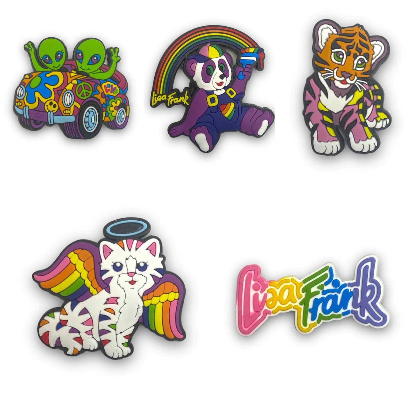 Rainbow Animals Silicone Charms