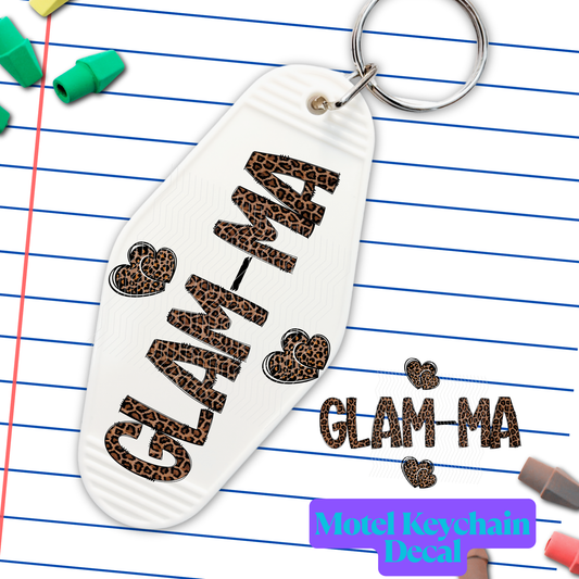 071 Glam-Ma Motel Keychain Decal