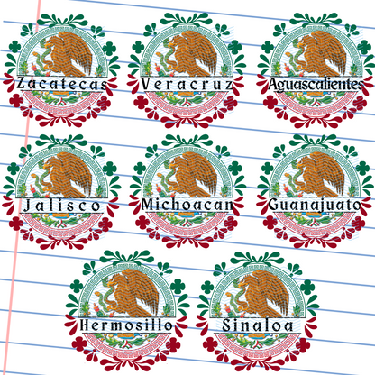 Mexico States Talavera 2inch Decal
