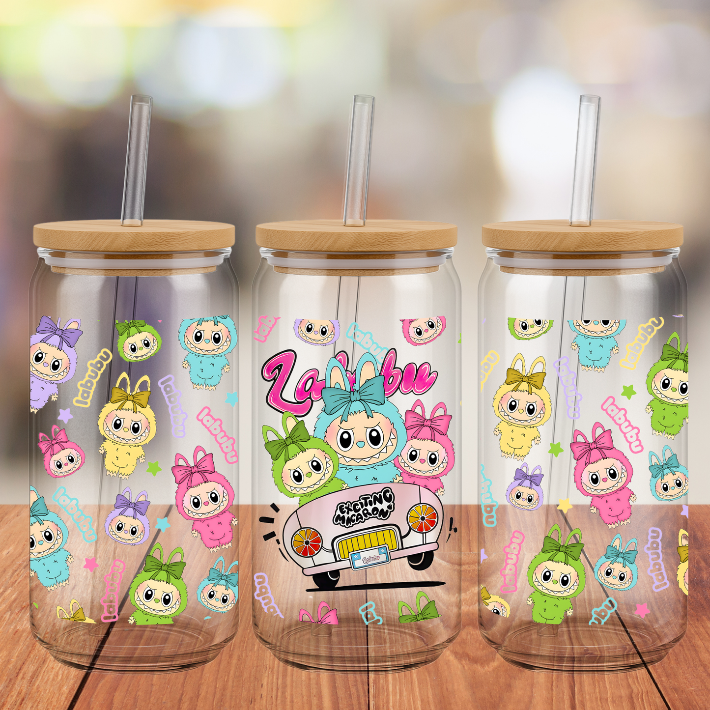 RTS Labubu Cars 16oz Cup