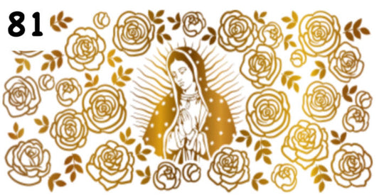 081 Gold Virgen de Guadalupe