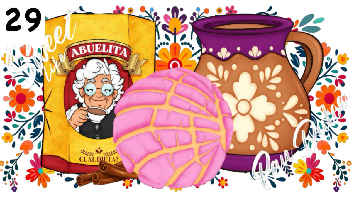 029 Chocolate Abuelita & Pan Dulce UV DTF Wrap